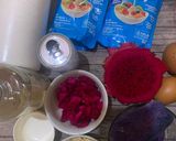 Foto langkah ke 1 dari resep Purple sweet potato Oatmeal Pie| Dragon Fruit Milk.