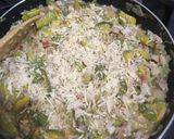 Foto del paso 6 de la receta: Tarta de zapallito y pollo con queso
