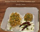 A picture of step 9 of Roasted Tomato Aloo Pitika – Assamese Style.