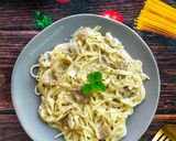 Foto langkah ke 5 dari resep Spaghetti Alfredo.