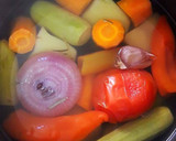 Foto del paso 9 de la receta: Sopa de siete verduras con pollo