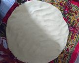 A picture of step 5 of Saag with makae ki roti.