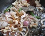 A picture of step 4 of Yam Pulao.