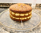 Foto del paso 10 de la receta: Tarta con crema pastelera de turrón
