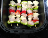 Foto del paso 2 de la receta: Brochetas de Rape y verduras en Freidora de aire