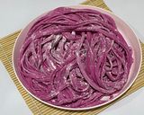 Foto langkah ke 3 dari resep Mie Buah Naga Homemade.