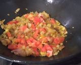 A picture of step 3 of Omelette curry with potatoes.