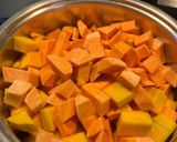A picture of step 2 of Pumpkin and Sweet Potato Soup.