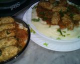 صورة لخطوة 3 من وصفة بيوريه بكفتة الدجاج وصلصة الطماطم la purée