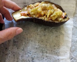 Foto del paso 5 de la receta: Berenjena rellenas de bacon gratinadas con cheddar