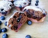 Pas rețetă Muffins cu cacao și afine 6 fotografie