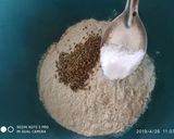 A picture of step 1 of Aata ajwain Baati.
