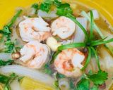 Hình bước làm 3 của món Nui nấu tôm (cho bé)