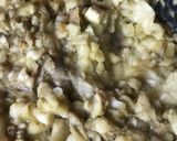 A picture of step 2 of Dahi orro. (aubergine in yogurt).