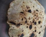 A picture of step 3 of Green onion masala rotla.
