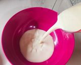Hình bước làm 2 của món Bake it with me, bake it easy #1 :Bánh sữa nướng🥛🧀 Món ăn vặt dễ làm😋