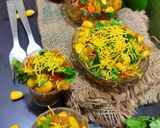 A picture of step 3 of Corn Bhel.