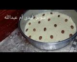 A picture of step 4 of Basbousa.