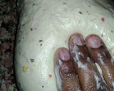 A picture of step 4 of Italian pizza bread.