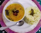 A picture of step 17 of TIMATAR DAAL AALO WITH BUTTER ZEERA RICE😋.