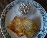 A picture of step 3 of Herbs Cheese Toast.