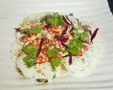 A picture of step 3 of Vrat wali Farali aloo tikki chat.