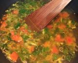 A picture of step 4 of Mixed Veg Soup.