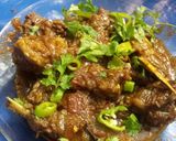A picture of step 6 of Dhaba mutton karhai.