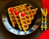 A picture of step 6 of Sweet Potato Waffle.