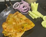 A picture of step 12 of Aloo ke parathe.
