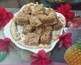 काजू  म्हैसूरपाक (kaju maysore pak recipe in marathi) रेसिपी स्टेप 4 फोटो 