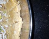 A picture of step 3 of Gram Flour Mithaee.