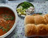 A picture of step 10 of Winter vegetables Mumbai style spicy masala pav bhaji.