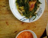 A picture of step 6 of Chicken Breast with Beans and Carrot, Cucumber, and Orange Salad.