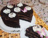 عکس مرحله 8 از دستور کیک دبل چاکلت خوشمزه🥧🥰