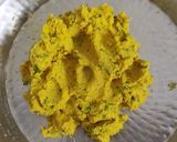 A picture of step 3 of Raw Banana poori.