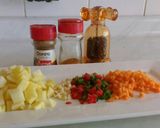Foto del paso 1 de la receta: Arroz con zapallo italiano relleno
