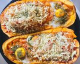 Foto del paso 5 de la receta: 🎃CALABAZA🎃 RELLENA (solo de verduras) 🎃🧄🧅🫑🌶🍅🎃