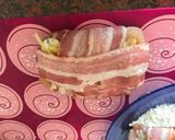 Rántott hús újratervezve azaz sajttal- sajtkrémmel töltött baconös rántott szelet recept fázis 3 fotója