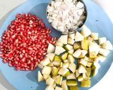 A picture of step 1 of Spicy Babugosha Salsa (Indian Pear Salsa).