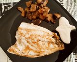 Foto del paso 7 de la receta: Dorada a la plancha con boletus al wok y mayonesa de yakiniku