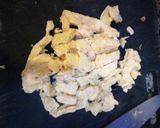 Foto del paso 7 de la receta: Pollo con setas al estilo chino acompañado de arroz tres delicia