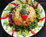 A picture of step 4 of Veggie Coconut Suji Upma.