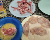Foto del paso 4 de la receta: Cabrit arrebossat amb albergínia en tempura