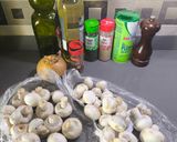 A picture of step 1 of Stewed Mushrooms with Ham.