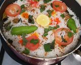 A picture of step 4 of Daigi biryani.