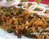 A picture of step 4 of Tawa Bhindi Pulao.
