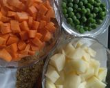 A picture of step 1 of Hyderabadi curry.