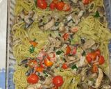 Foto del paso 4 de la receta: Fideos con champignones