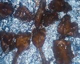 A picture of step 5 of Nigeria Berbecue chicken style with garlic sauce.